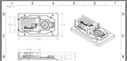 Wiring Specialties Detail Complete - PowerTune 7" Digital Dash Surface-Mount Bracket PTD-BRK