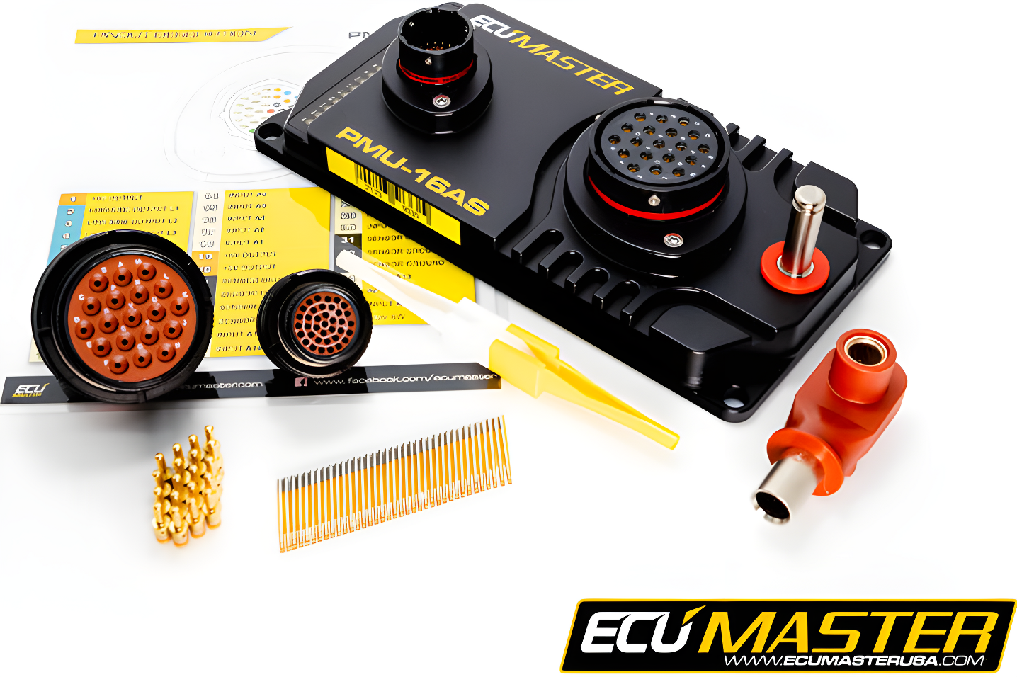 Wiring Specialties Detail Complete - SR20DET ECU Master PMU16 Autosport Power Management Unit EMU-ECUPMU16AS
