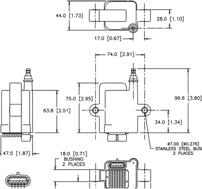Wiring Specialties Full Length - AEM High Output IGBT Inductive Smart Coil ECU & Electronics AEM-30-2853