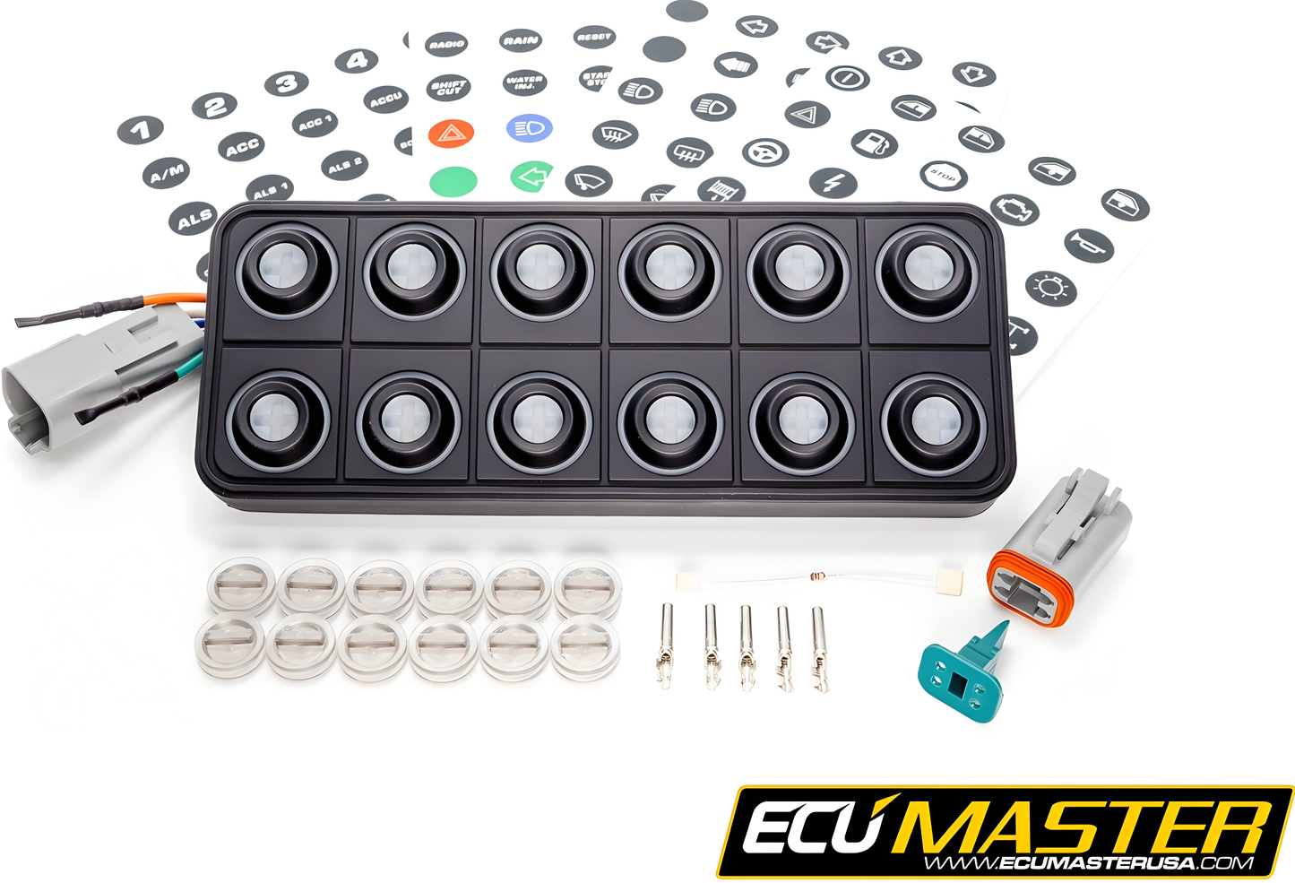 Wiring Specialties Full Length - SR20DET 1JZGTE RB26 13B-REW LS1 ECU Master 12 Position CAN Keyboard Standalone EMU-ECUKB12