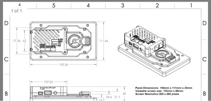 Wiring Specialties Product Front - LS1 Kit Standalone PTD-GPS-DASH-V5-GEN3