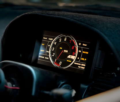 Wiring Specialties Product Front - PowerTune 7" Digital Dash Built-In GPS V5 2023 PTD-GPS-DASH-V5