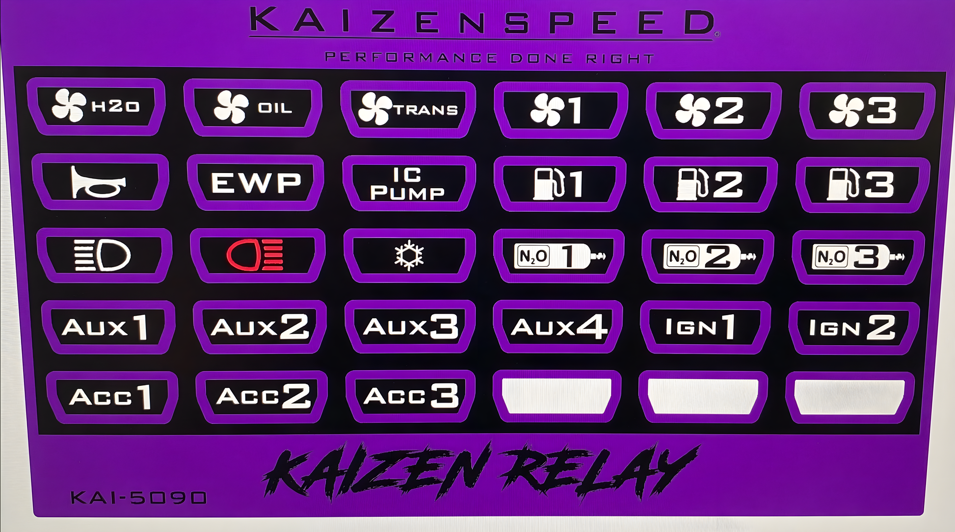 Wiring Specialties Kaizen Relay Label Sticker Pack KAI-5090 Main Photo