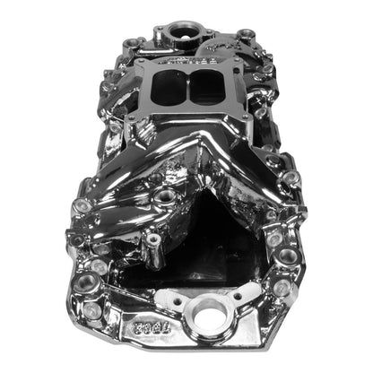 Edelbrock Chevy Big Block RPM Air-Gap 2-R Intake Manifold - Chrome Plasma Finish 7562-CP