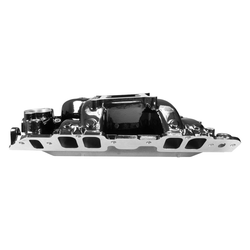 Edelbrock B/B Chev Rect Port RPM Air-Gap Manifold - Black Plasma Finish 7562-BP