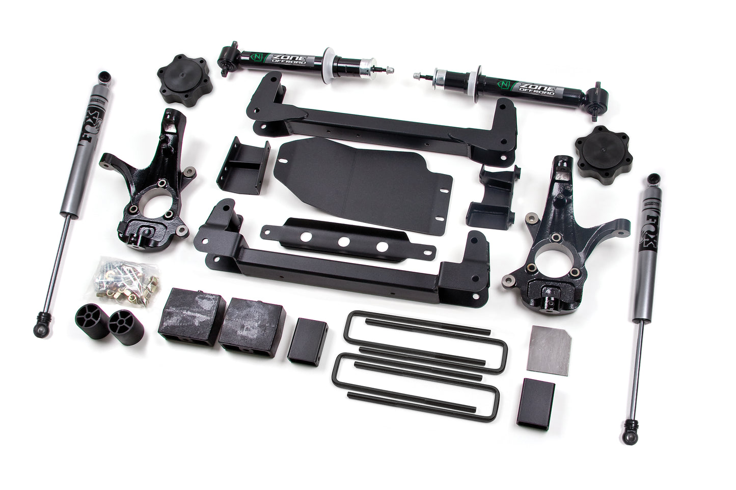 Zone Offroad 07-13 GM K1500 4.5in Suspension System - Fox ZONC8F