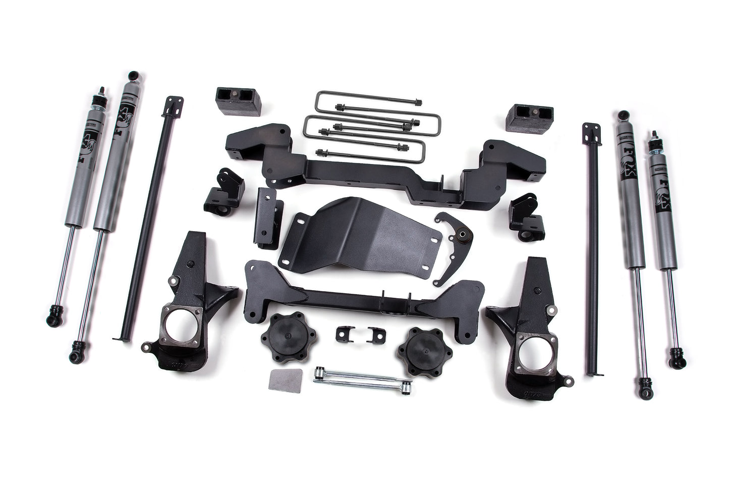 Zone Offroad 01-10 GM K2500 HD 6in Suspension System - Fox ZONC4F
