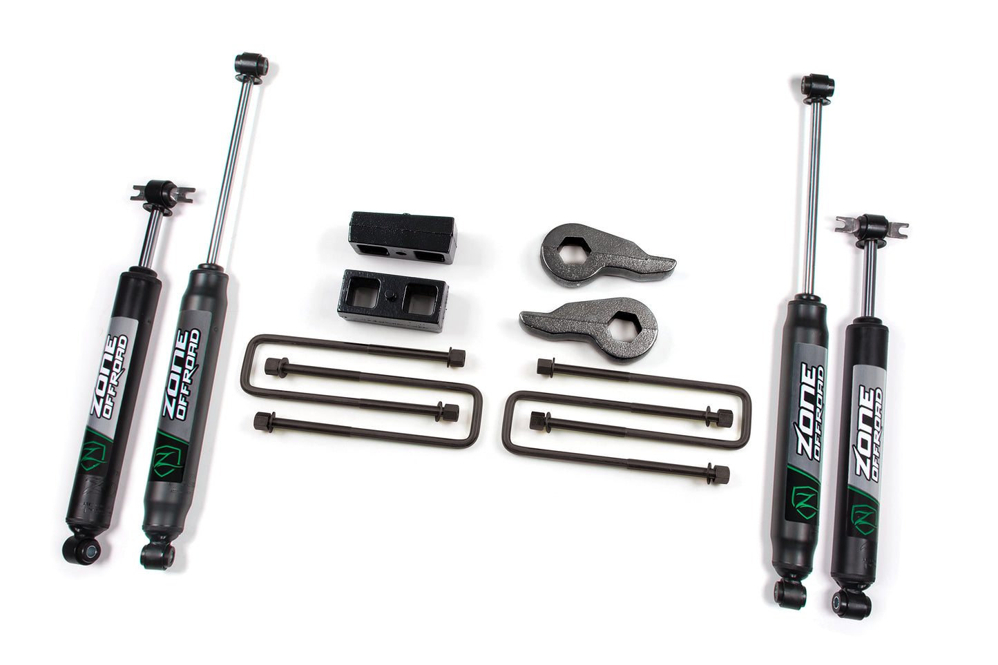 Zone Offroad 88-98 Chevy/GMC 1500 2in Lift Kit - Nitro Shocks ZONC53N