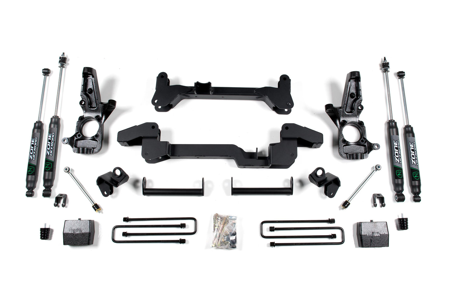Zone Offroad 01-10 GM C2500 HD 6in Suspension System ZONC5N