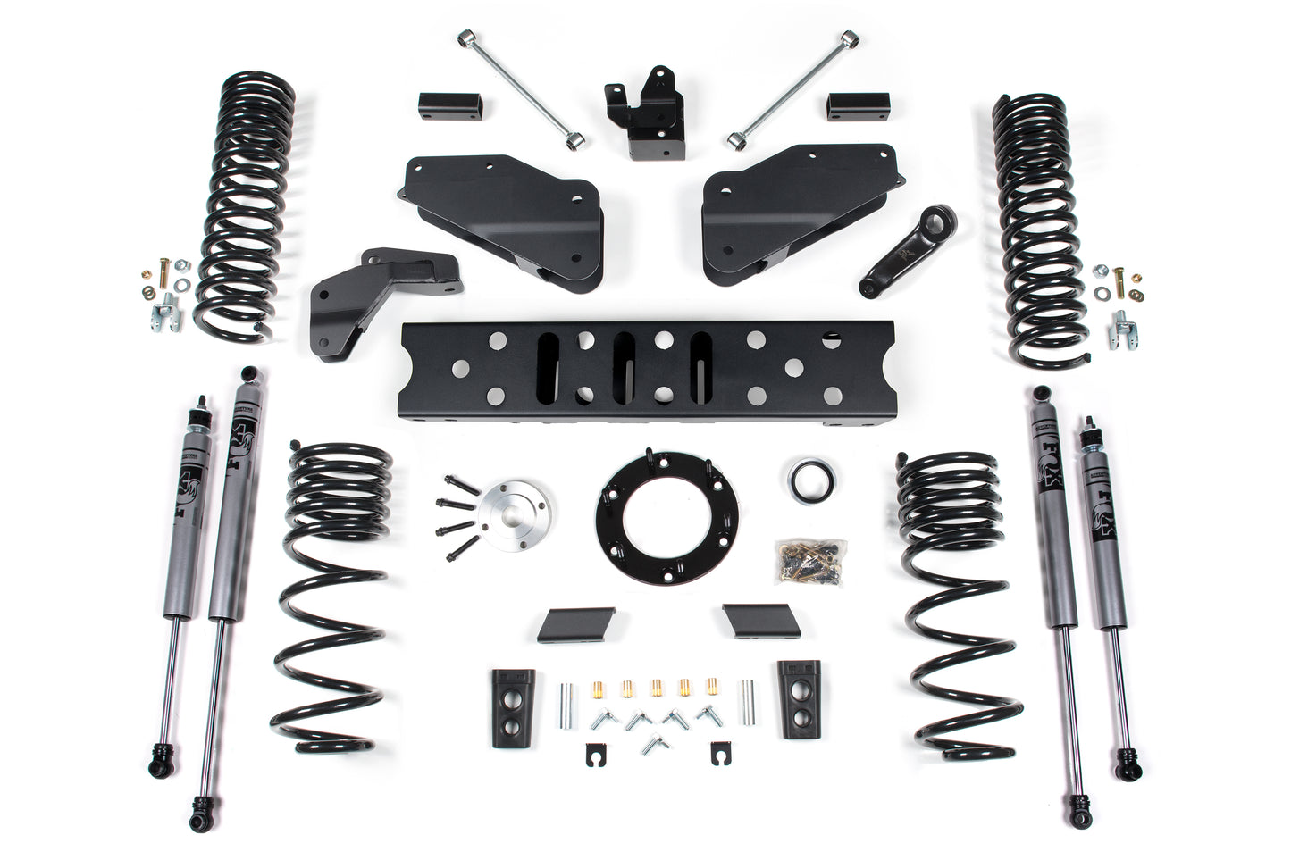 Zone Offroad 19-21 Ram 2500 6.5in Radius Arm Bracket - 4.5in Rear Coils - FOX Shocks ZOND117F