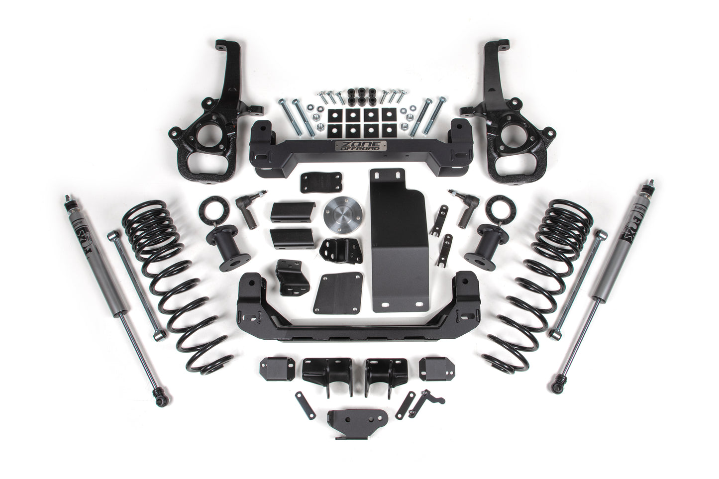 Zone Offroad 2025 Ram 1500 4WD 6in Front 5in Rear Susp. Lift System - Std Bore - Fox Adv Rear Shocks ZOND149F