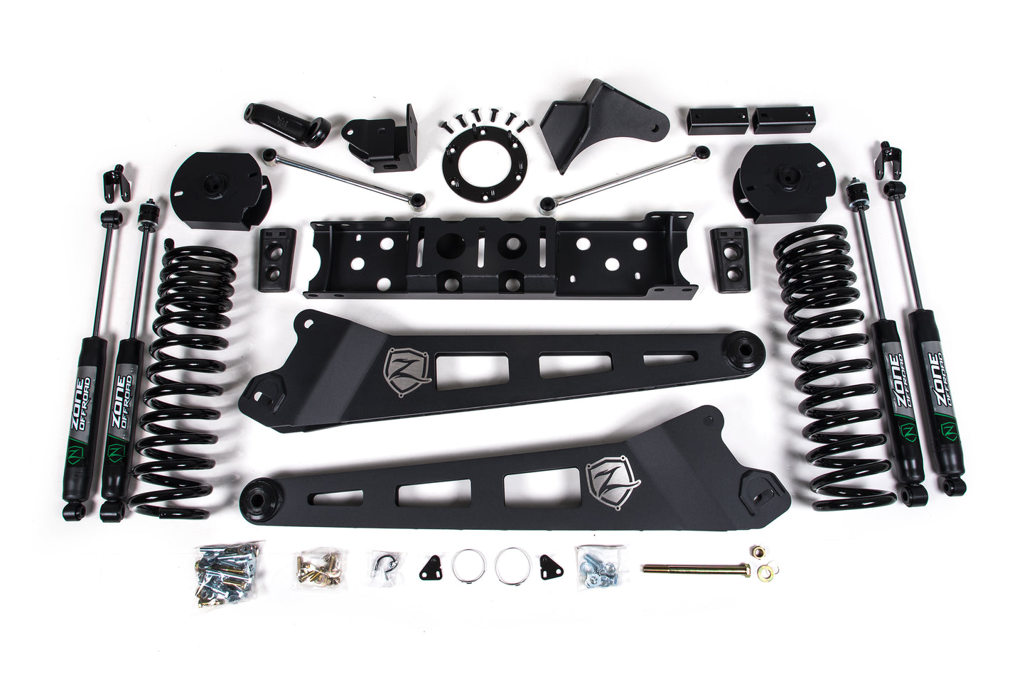 Zone Offroad 2019 Ram 2500 4.5in Radius Arm Diesel - 6-Bolt T-Case - Nitro Shocks ZOND78N