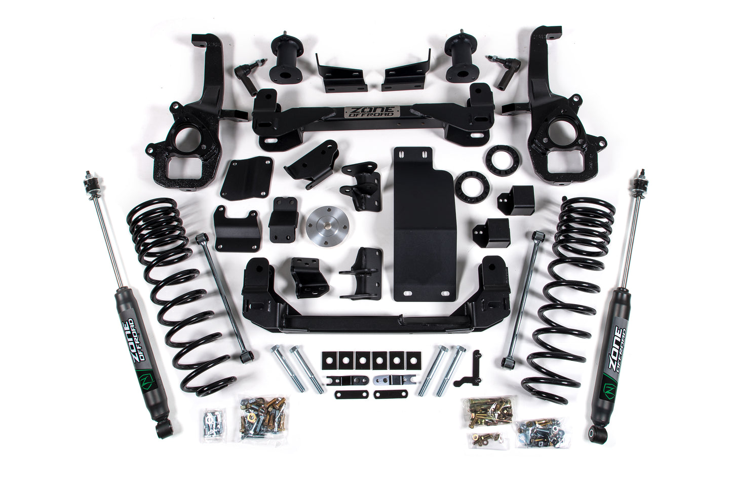 Zone Offroad 20-21 Ram 1500 4WD 6in Front 5in Rear Suspension Lift System ZOND96N