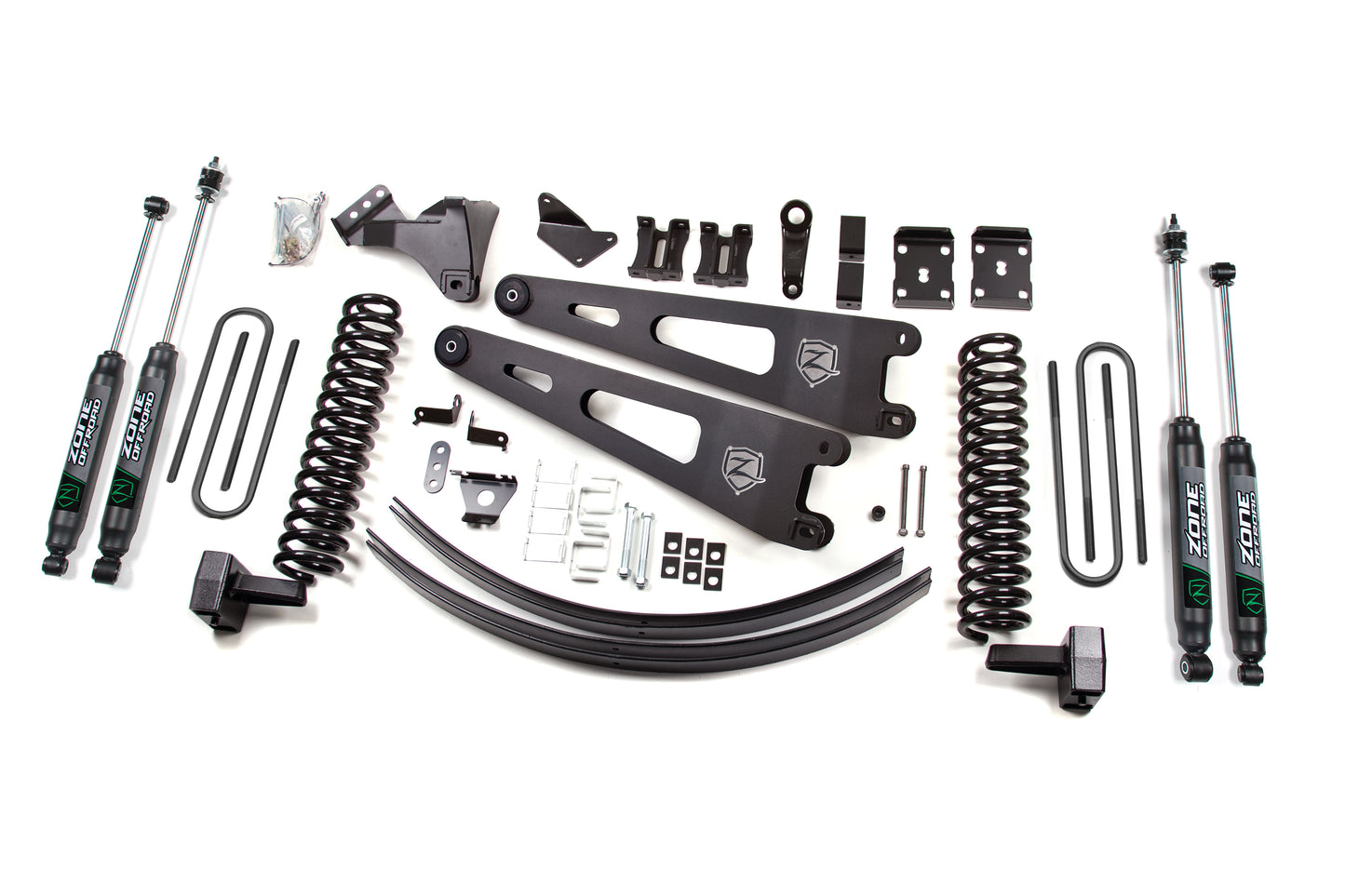 Zone Offroad 11-14 Ford SuperDuty 6in Gas w/Overload ZONF33N