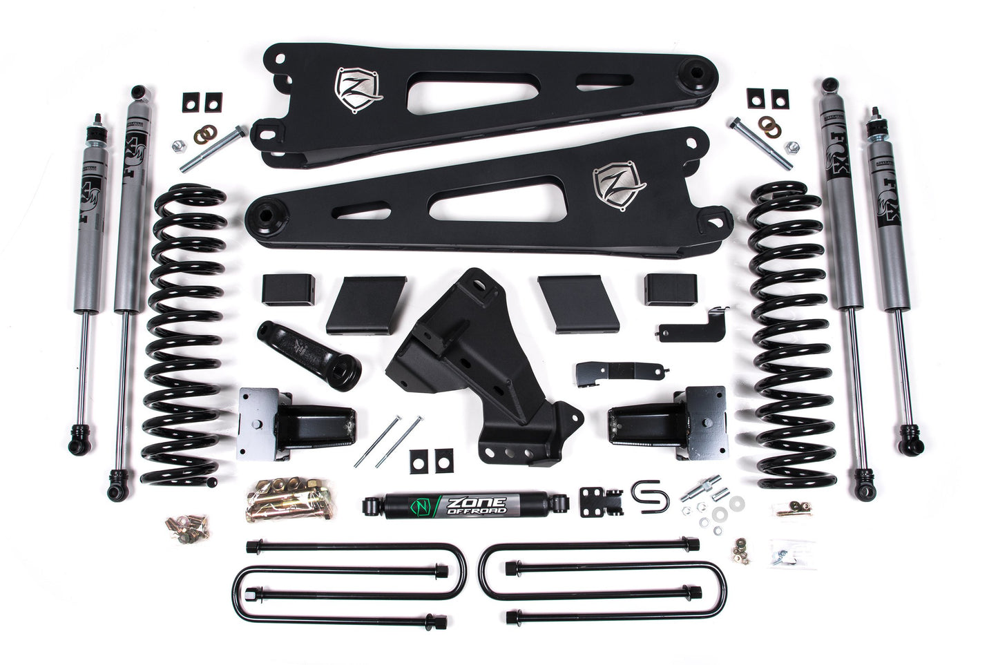 Zone Offroad 23-25 Ford F250/F350 4WD 5in Radius Arm Suspension Lift Kit ZONF123F