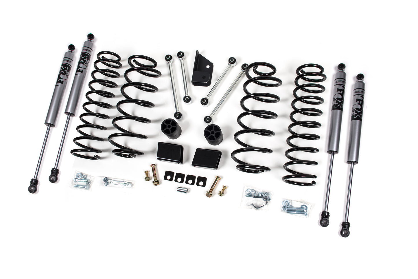 Zone Offroad 18-21 Jeep JL 4Dr 3in Suspension Lift Fox Adv. Shocks ZONJ31F