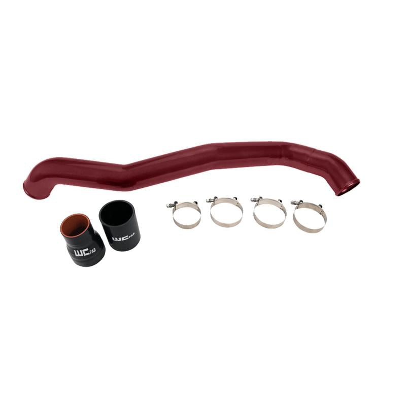 Wehrli 11-16 Chevrolet 6.6L LML Duramax Driver Side 3in Intercooler Pipe - WCFab Red WCF100353-RED Main Image