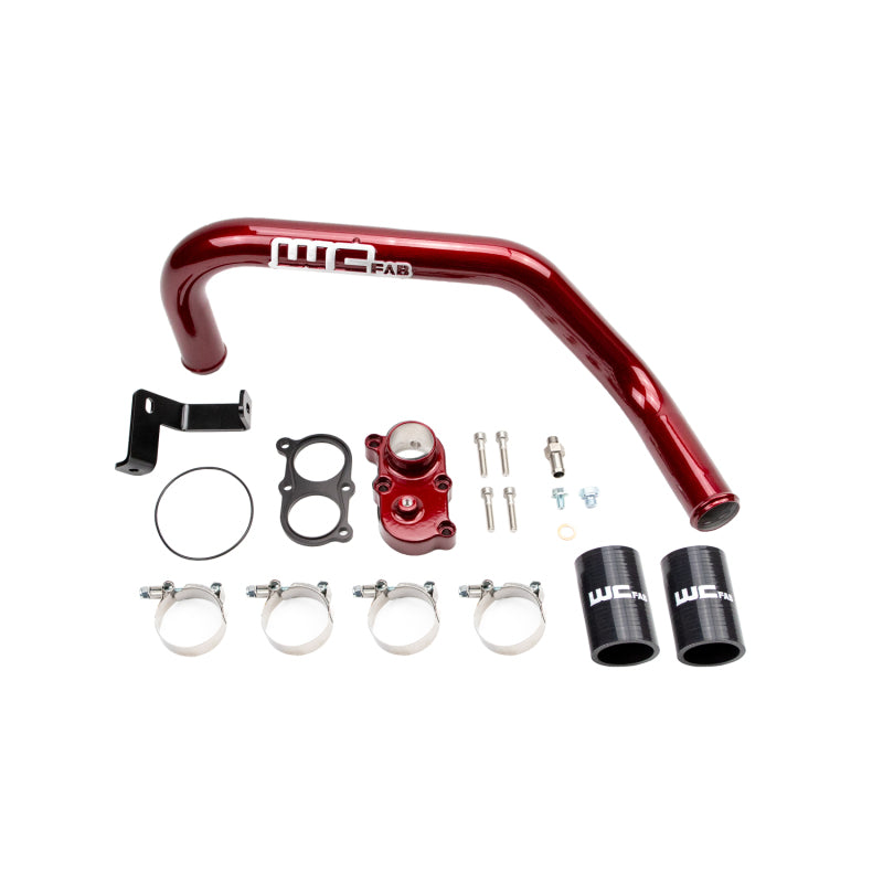 Wehrli 06-10 Duramax LBZ/LMM Thermostat Housing Kit For Dual CP3 - WCFab Red WCF100424-RED