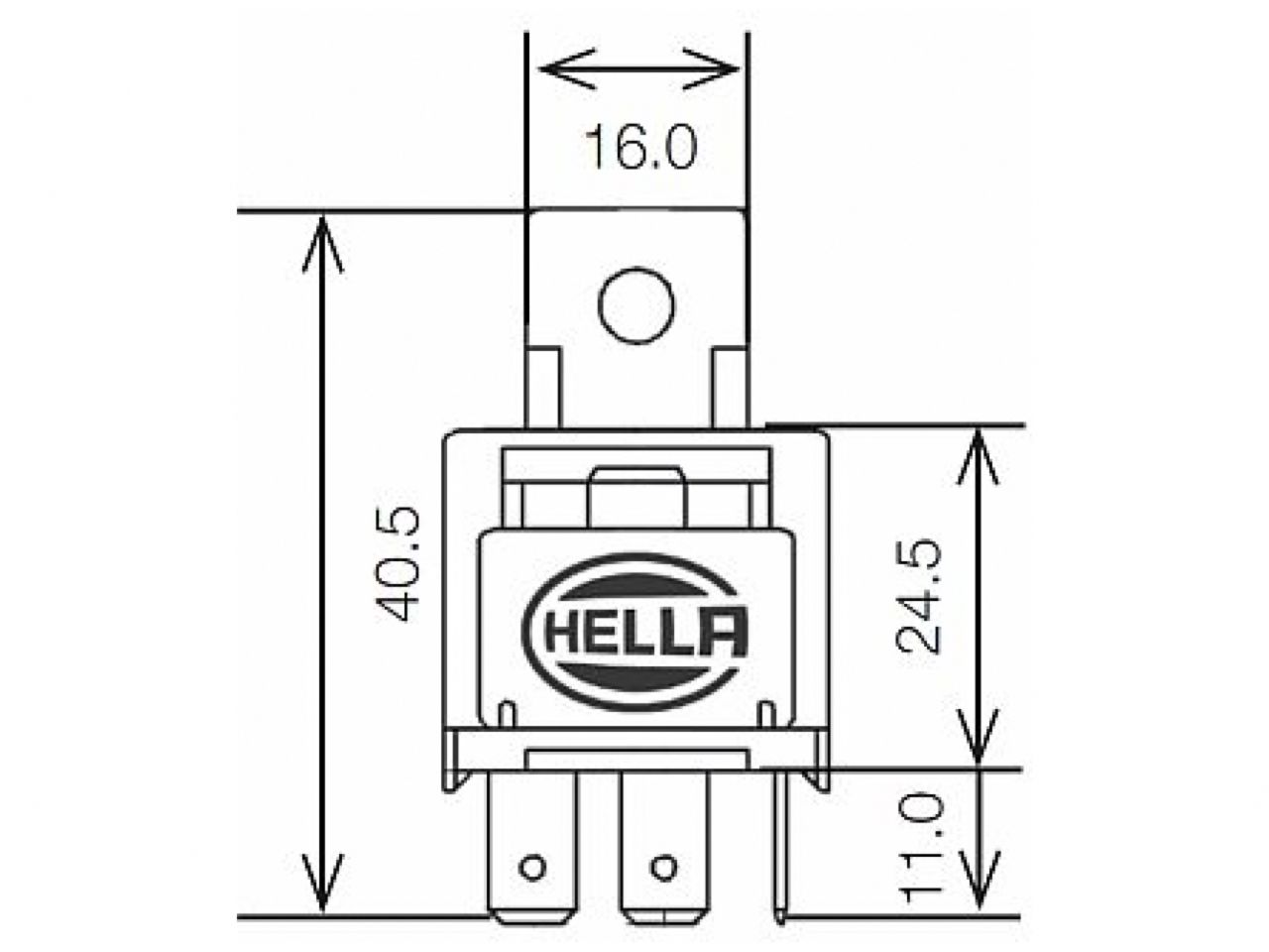 Hella Relay 12V 25A SPST 25A Fuse Bkt