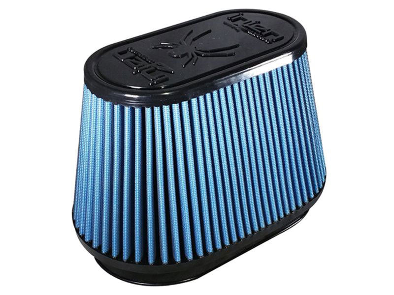 Injen NanoWeb Dry Air Filter w/Shur-Loc 4.115x6.865 Oval Neck / 7.17x9.92 Base / 5.63x8.5 Tall X-1126-BB