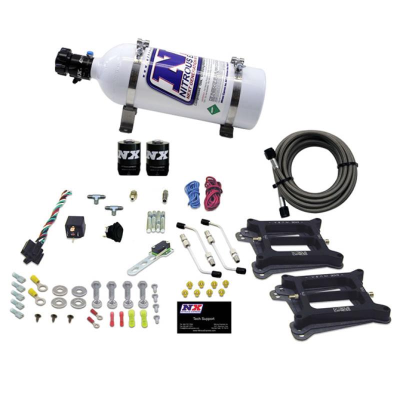 Nitrous Express Dual/4150/Alcohol Nitrous Kit (50-300HP) w/5lb Bottle 30245-05 Main Image