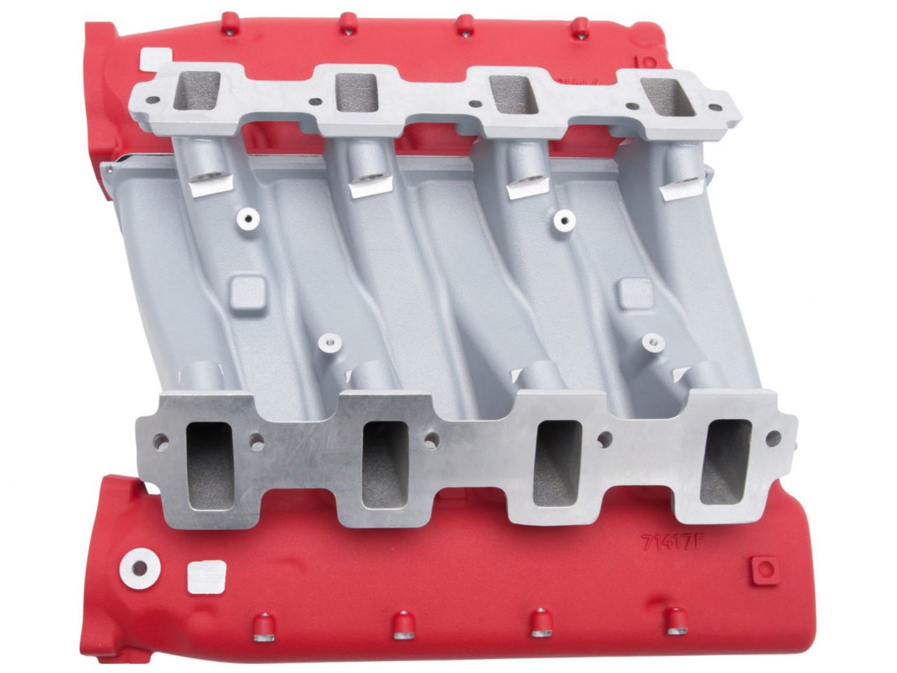 Edelbrock Manifold, Chevy LS, LS3 Cross Ram, with Red Plenums