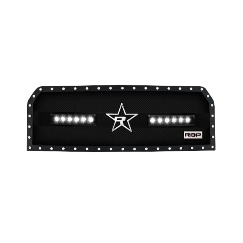 RBP RX-3 Midnight Edition Black LED Bar Grille (Studded) 15-17 Ford F-150 (All Models) RBP-967579 Main Image