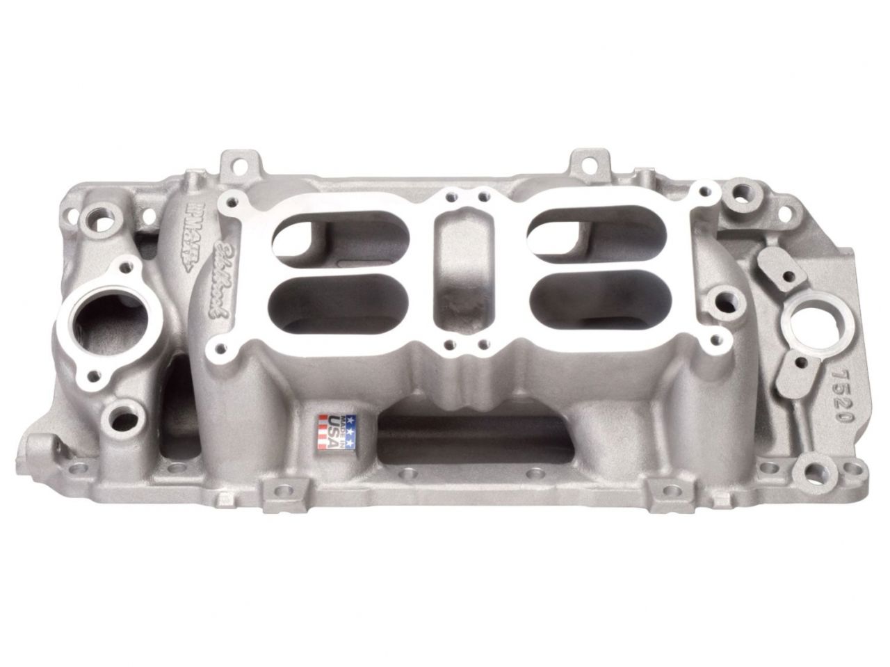 Edelbrock Manifold, Dual Quad, Rpm Air Gap, Bb Chevy Oval Port