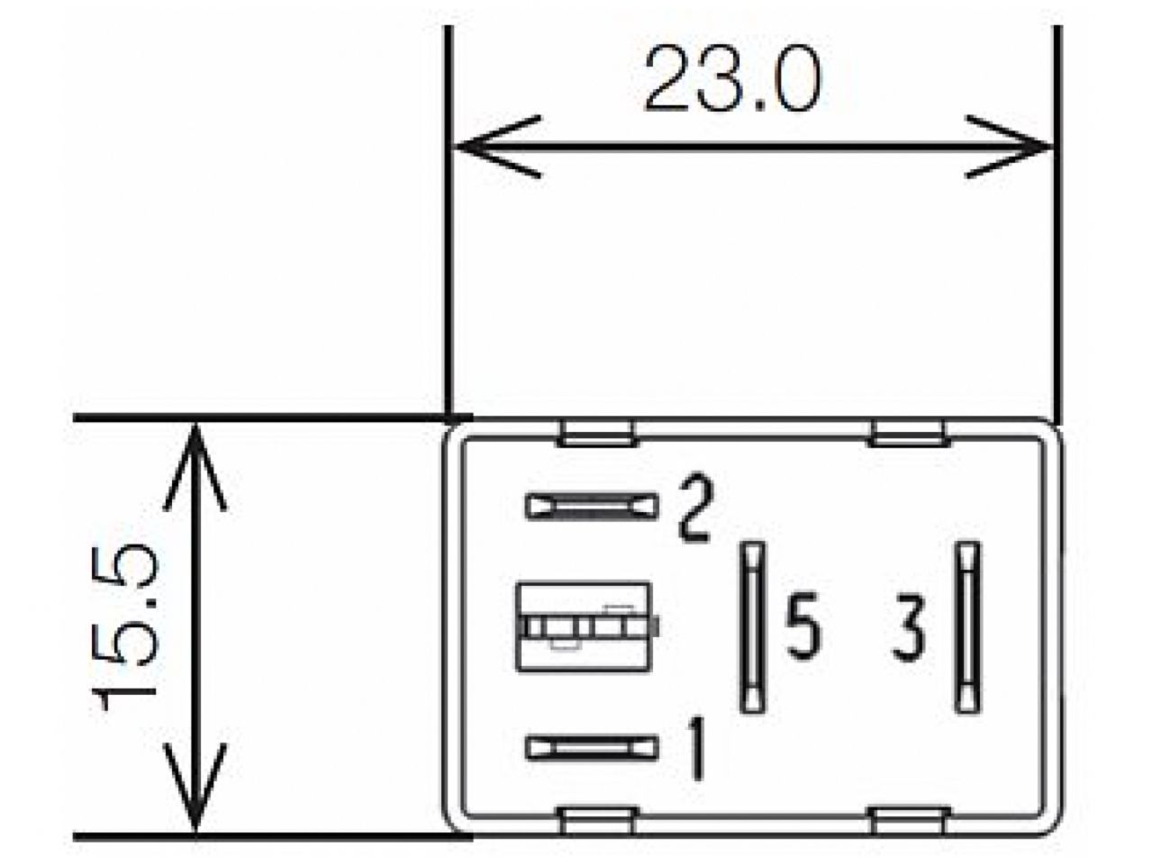 Hella Relay Socket Micro 5 Term W/ Bracket, Qty: 1 Connector Block