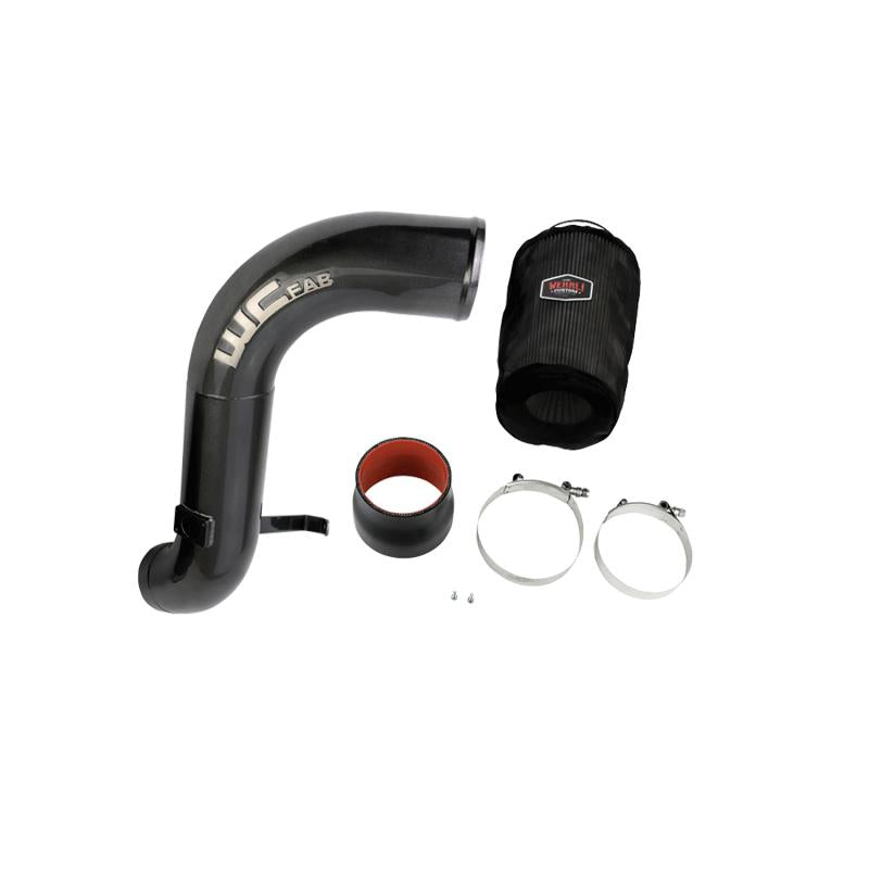 Wehrli 04.5-05 Chevrolet 6.6L LLY Duramax 4in Intake Kit - WCFab Grey WCF100335-GRY Main Image