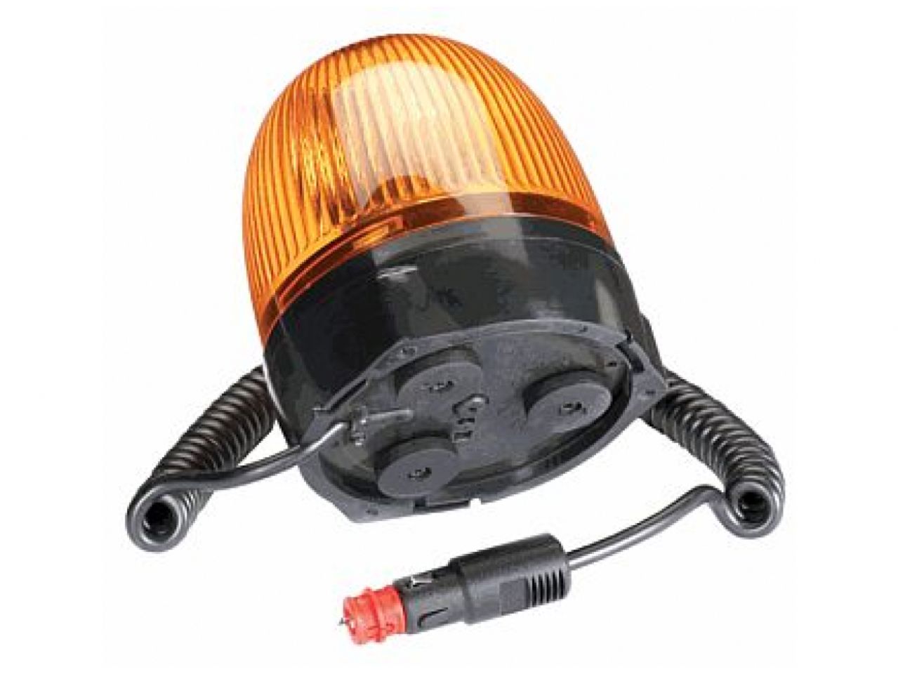 Hella Rota Compact 12V Amber Lens Beacon w/ Flexible Pole Mount