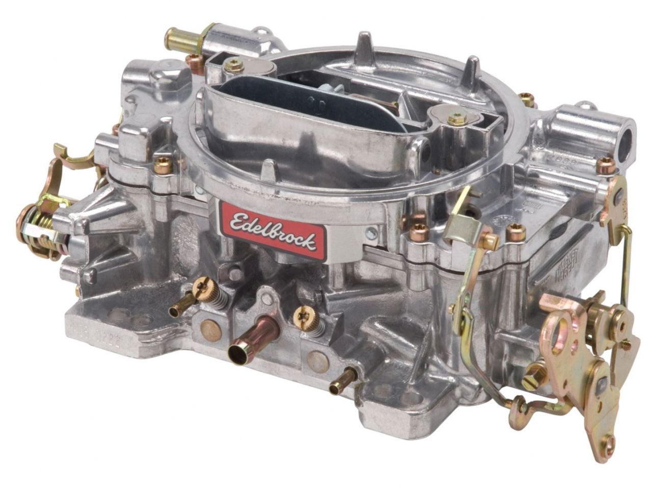 Edelbrock RECONDITIONED CARB #1405, 1 7/8" x 3"  Steel Collector w/ 7-8" Long