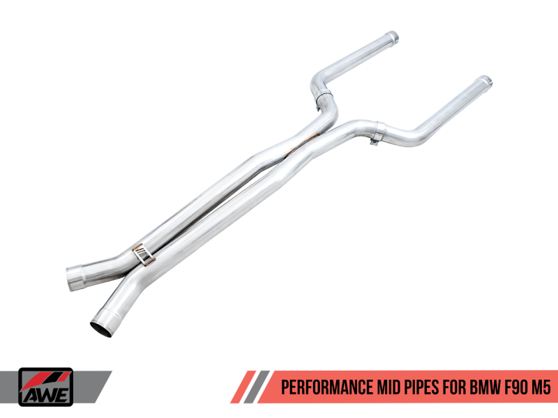 AWE Tuning 18-19 BMW F90 M5 Non-Resonated Performance Mid Pipes 3020-11024