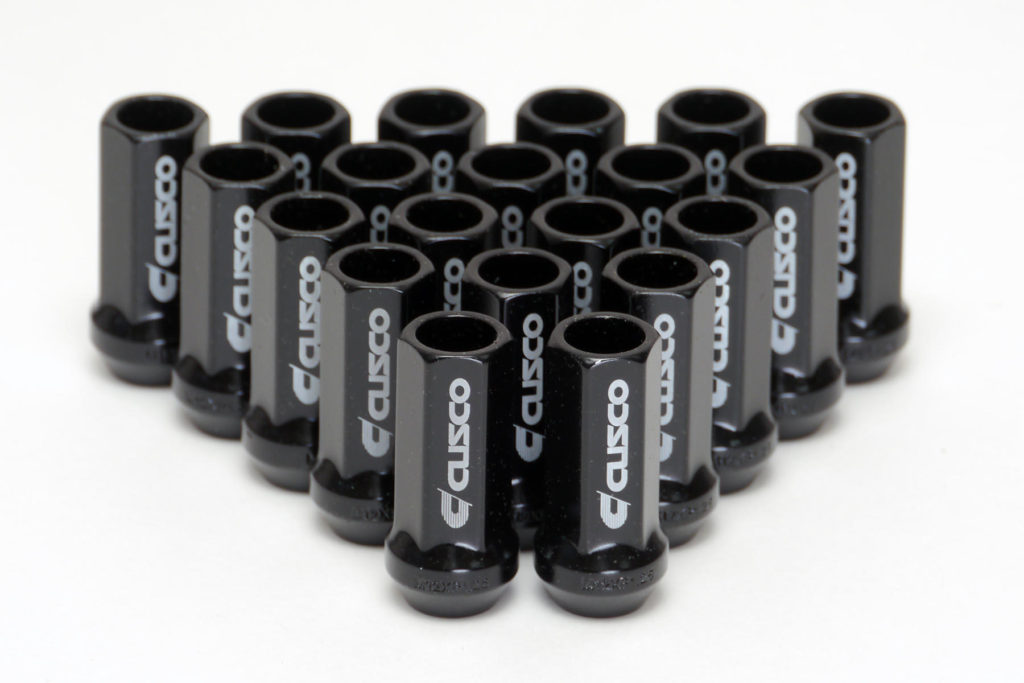 CUSCO Racing Wheel Lug Nut Set M12 X 1.25 - Black 16Pcs 00B 738 12516B