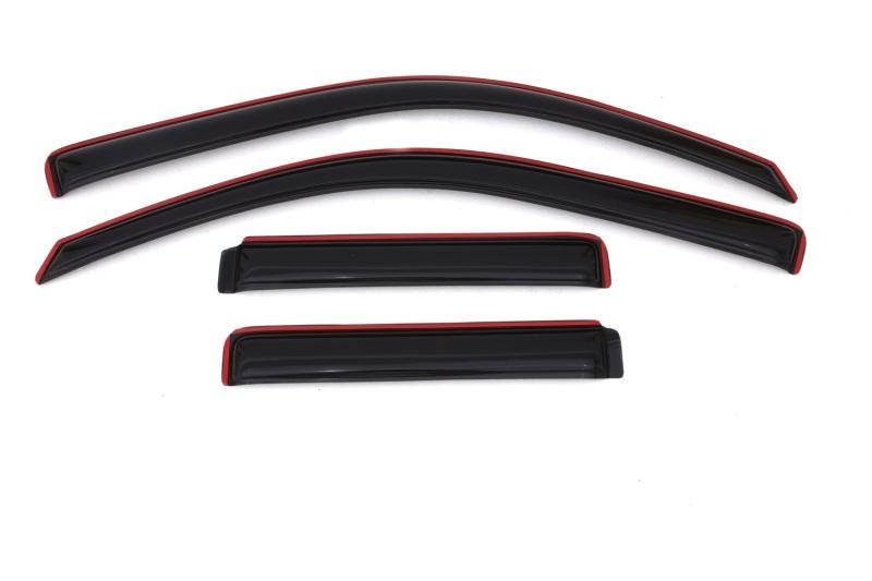 AVS 02-09 Chevy Trailblazer Ventvisor In-Channel Front & Rear Window Deflectors 4pc - Smoke 194733 Main Image