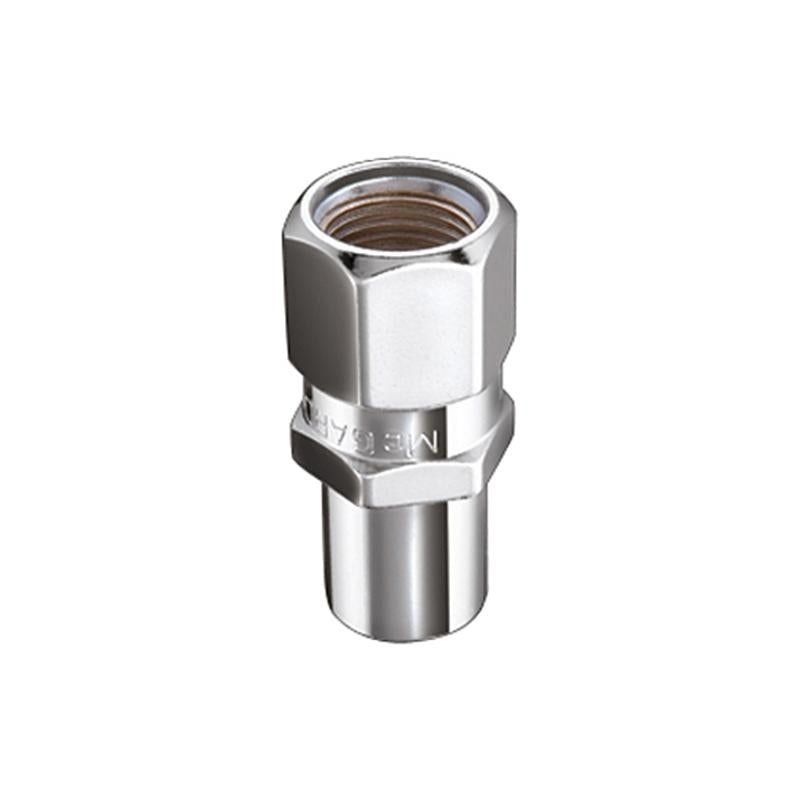 McGard Hex Lug Nut (Drag Racing Reg. Shank) M12X1.5 / 13/16 Hex / 1.86in. Length (4-Pack) - Chrome 61007 Main Image