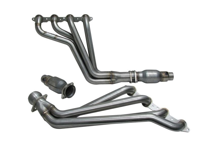BBK 10-15 Camaro LS3 L99 Long Tube Exhaust Headers With Converters - 1-3/4 304 Stainless 40215 Main Image