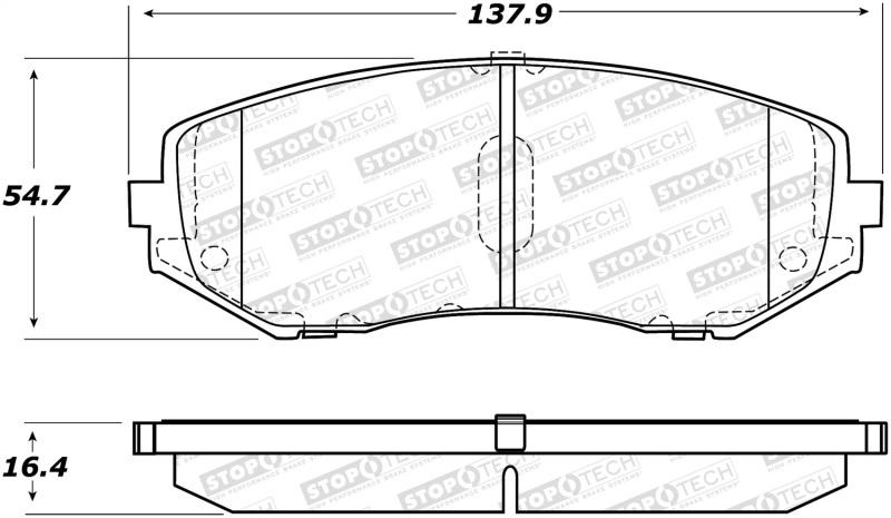 StopTech Street Brake Pads 308.11880 Main Image