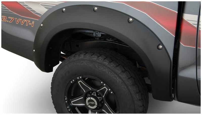 Bushwacker 11-13 Toyota Hilux Pocket Style Flares 2pc 59.8in Bed - Black 31082-02 Main Image