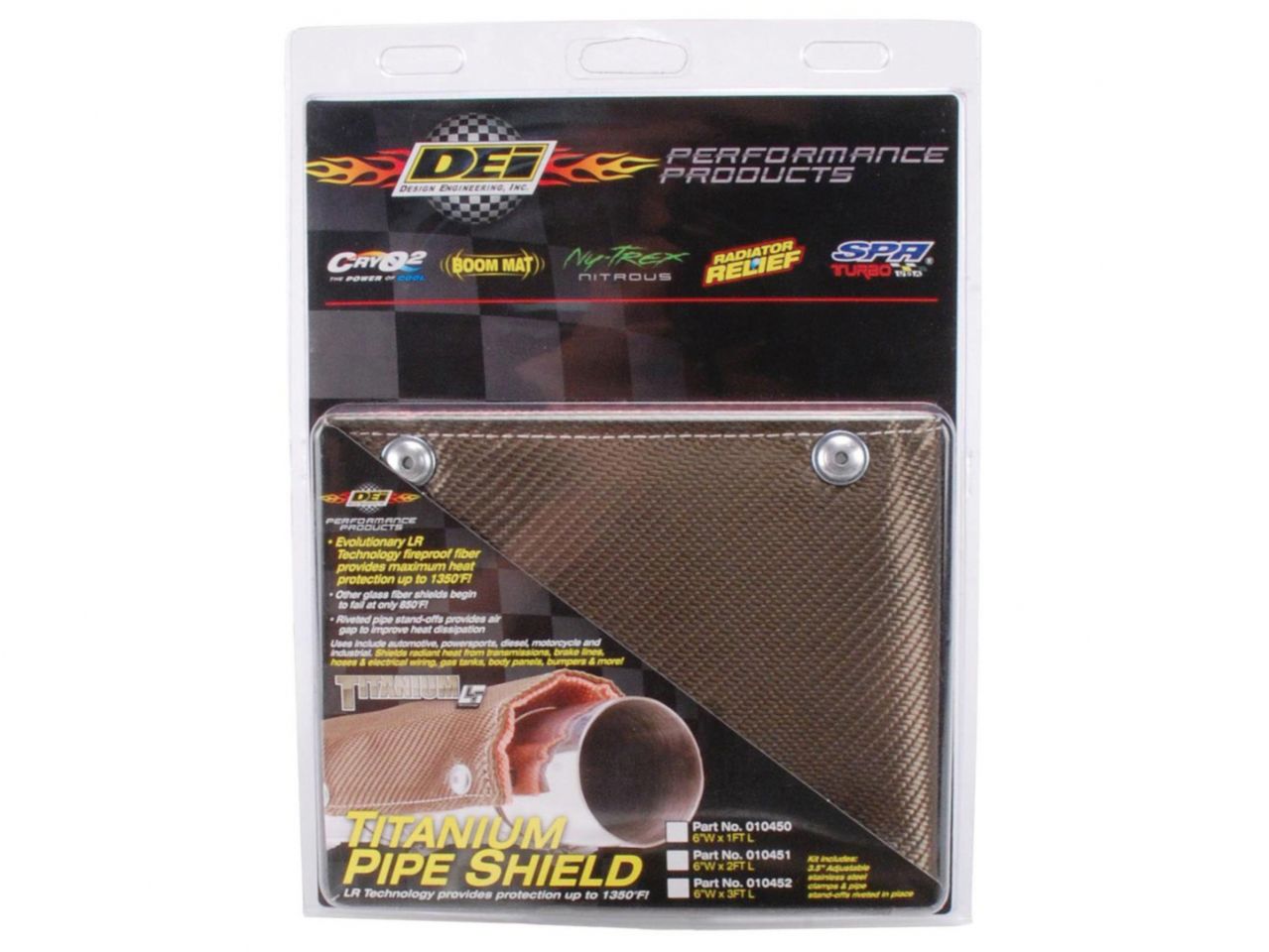 DEI Titanium Pipe Shield 1 ft x 6 in