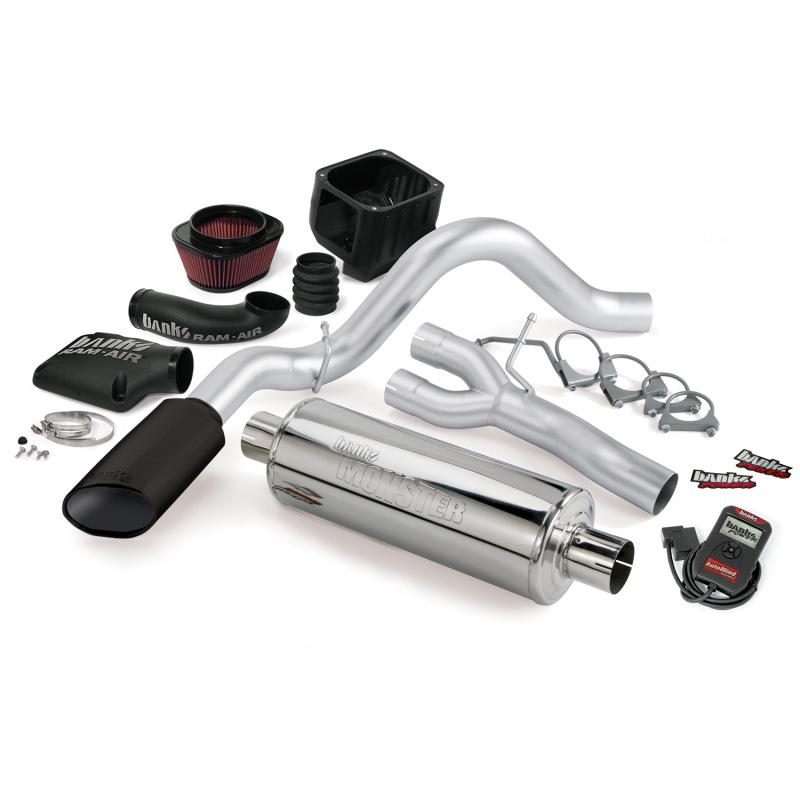 Banks Power 03-06 Chevy 4.8-5.3L EC/CCSB Stinger System - SS Single Exhaust w/ Black Tip 48034-B Main Image