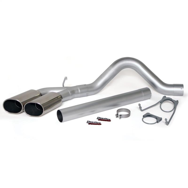 Banks Power 07-10 Dodge 6.7L SCLB & CCLB Monster Exhaust Sys - SS Single-Dual Exhaust w/ Chrome Tips 49766 Main Image