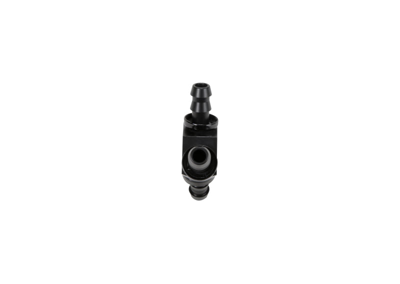 Fleece Performance Universal 3/8in Aluminum Y Barbed Fitting (For -6 Pushlock Hose) - Black Anodized FPE-FIT-Y06-BLK