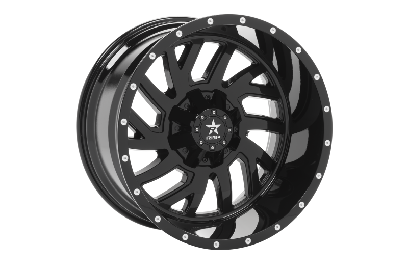 RBP 65R Glock 22x12 Blank BP / -44mm Offset 78mm CB Gloss Black Wheel 65R-2212-00-44FB Main Image