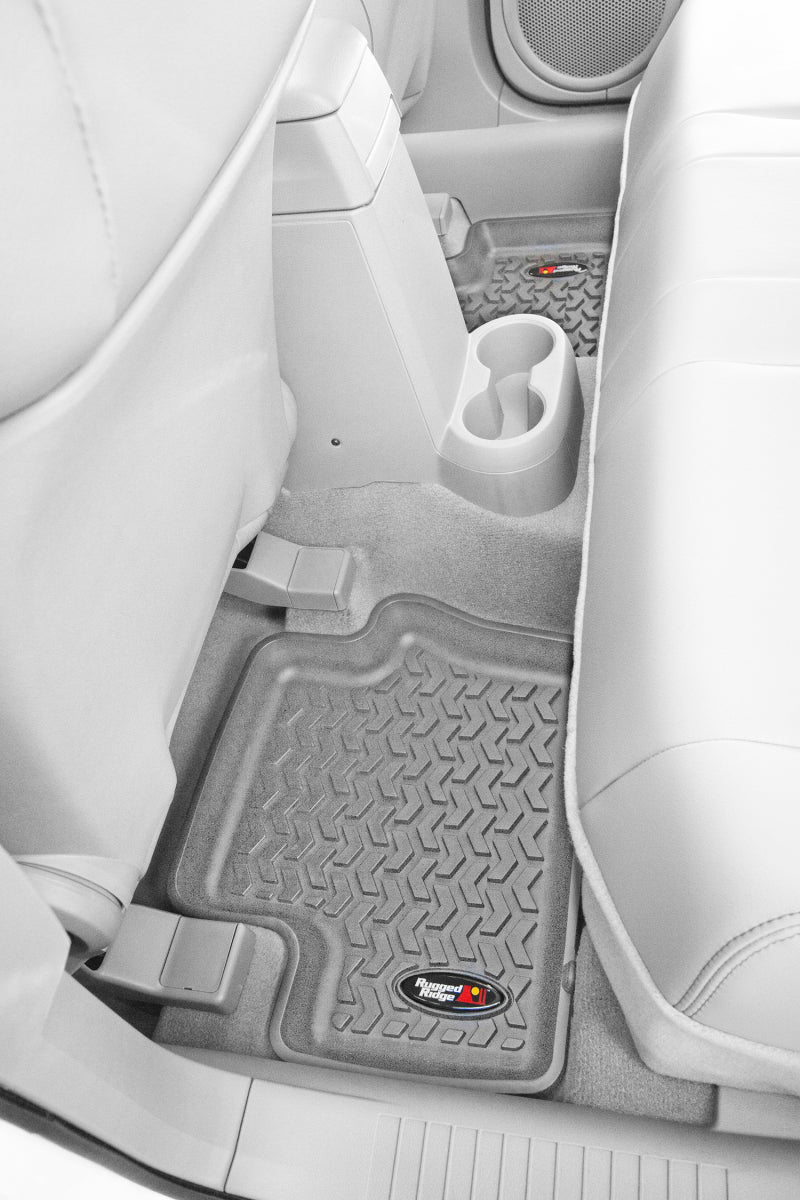 Rugged Ridge RUG Floor Liners - Gray Floor Mats Floor Mats - Rubber main image