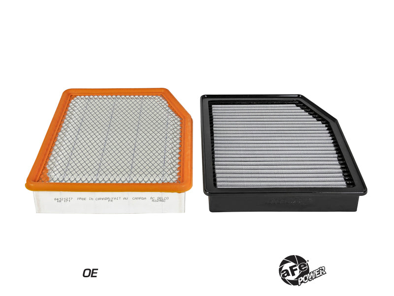 aFe MagnumFLOW Pro DRY S OE Replacement Filter 2019 GM Silverado/Sierra 1500 V6-2.7L/4.3L/V8-5.3 31-10292