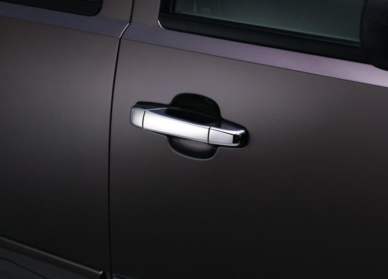 AVS 07-13 Chevy Silverado 1500 (Handle Only) Door Lever Covers (4 Door) 4pc Set - Chrome 685408 Main Image