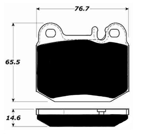Porterfield Brake Pads for 2002 MERCEDES-BENZ ML500