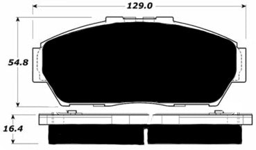 Porterfield Brake Pads for 1996 ACURA INTEGRA