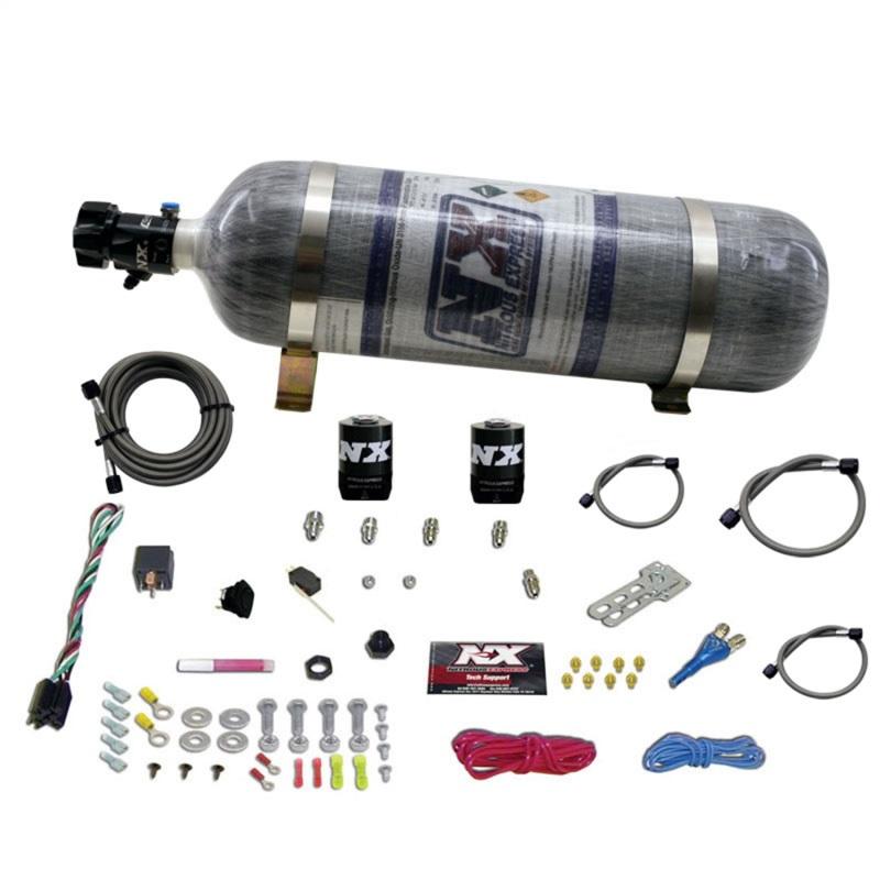 Nitrous Express All Ford EFI Single Nozzle Nitrous Kit w/Composite Bottle 20922-12 Main Image